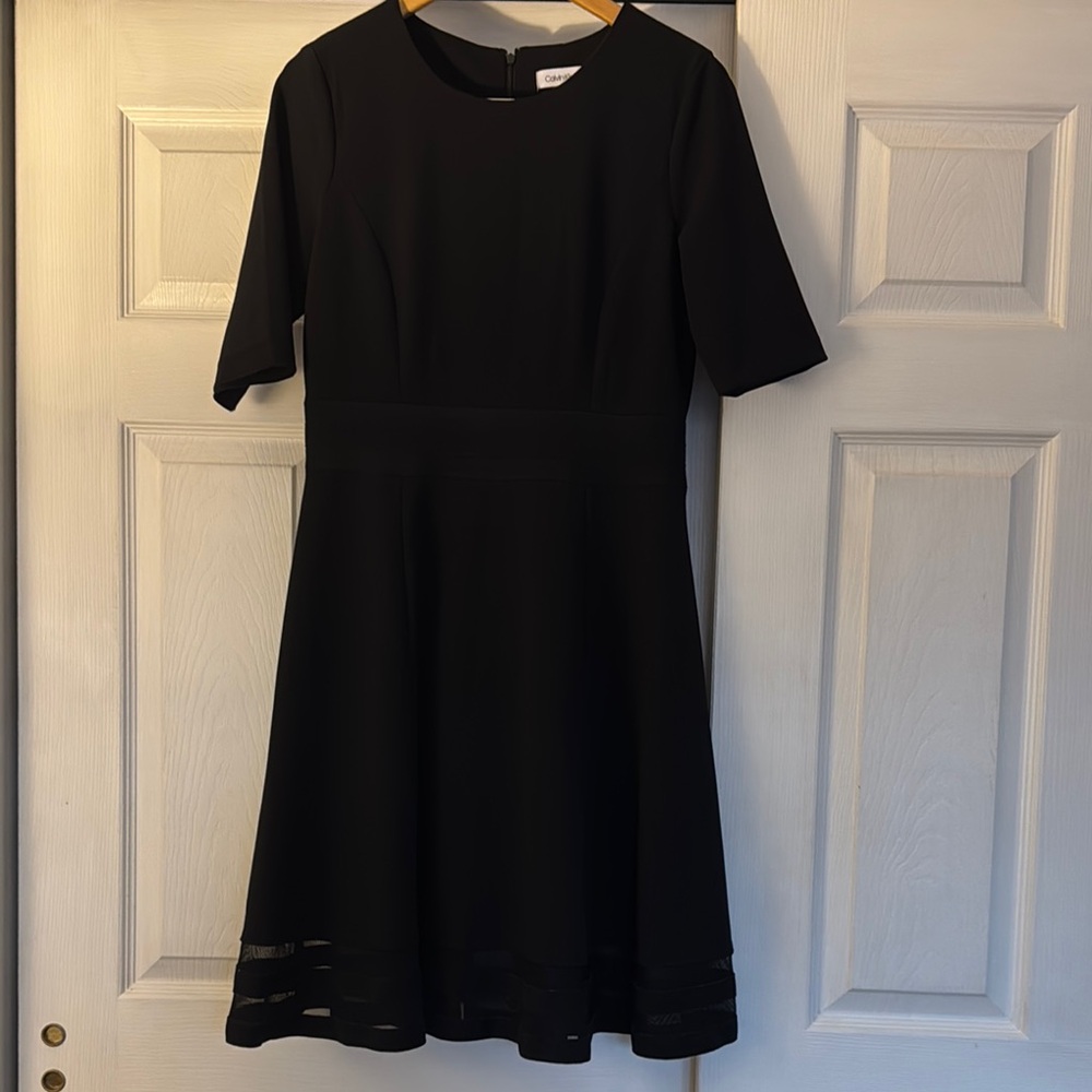 Calvin Klein Classic Black Midi Dress